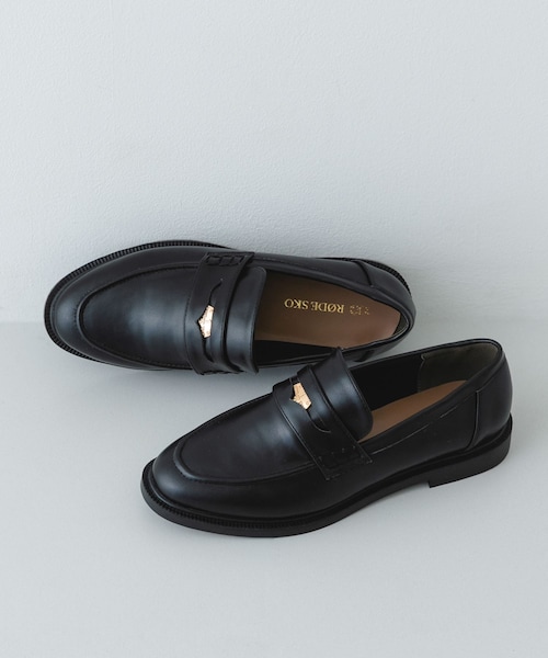 RODE SKO（ロデスコ）の「『WEB/一部店舗限定』コインローファー（ローファー・レディース・BLACK/BROWN/CAMEL/S/BLACK/E・36/37/38/39）」の22枚目の写真