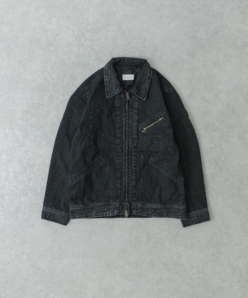 URBAN RESEARCH（アーバンリサーチ）の「new basic 10oz DENIM WORK JACKET（デニムジャケット・メンズ・INDIGO/BLACK・M/L）」の8枚目の写真