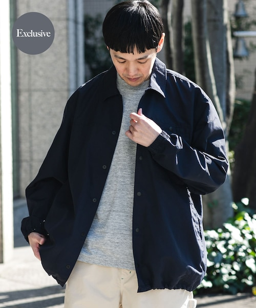 URBAN RESEARCH DOORS(アーバンリサーチドアーズ)の「『別注』Marmot×DOORS COACH SHIRTS JACKET(テーラードジャケット・メンズ・INK BLACK/NAVY/TEAL/IVORY・M/L/XL)」の4枚目の写真