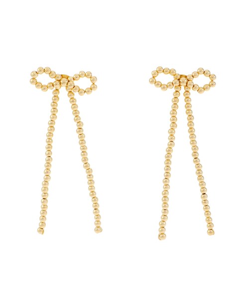 EVRIS（エヴリス）の「RIBBON MOTIF ピアス（ピアス（両耳用）・レディース・シルバー/ゴールド・F）」の3枚目の写真