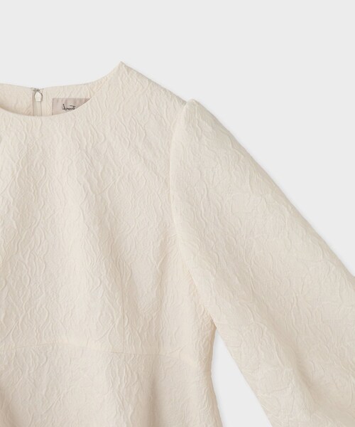 ROPE'（ロペ）の「【troisiemechaco（トロワズィエムチャコ）】×moi salon et rope EXCLUSIVE EDITION JACQUARD BLOUSE（シャツ/ブラウス・レディース・オフホワイト/ブラック・36/38）」の14枚目の写真