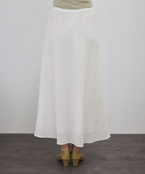 ADAM ET ROPE'（アダムエロペ）の「リネンバイヤススカート［GENTLE LINEN］（スカート・レディース・グレー/ホワイト/ブルー/ブラック/グレー系・F）」の21枚目の写真