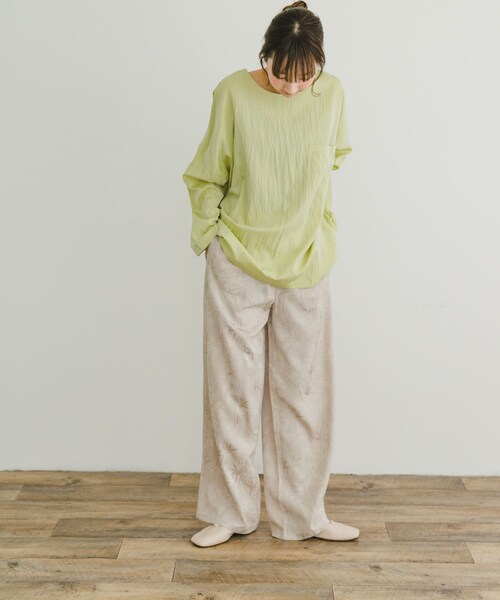 ITEMS URBANRESEARCH（アイテムズ アーバンリサーチ）の「ポケットTブラウス（シャツ/ブラウス・レディース・BLK/GREGE/MNT・FREE）」の21枚目の写真