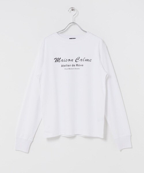 ITEMS URBANRESEARCH（アイテムズ アーバンリサーチ）の「ロゴプリントロンTシャツ（Tシャツ/カットソー・レディース・ＷＨＴ/ＣＨＡ/Ｌ.ＢＥＧ・Free）」の4枚目の写真