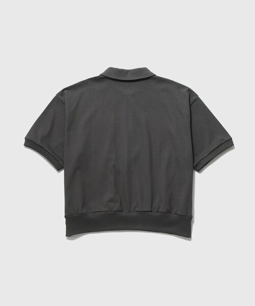 ADAM ET ROPE'(アダムエロペ)の「【REVERBERATE/リバーバレイト】HALF ZIP JERSEY SHORT SLEEVE(ポロシャツ・メンズ・ブラック/チャコール/ブルー系・2)」の11枚目の写真