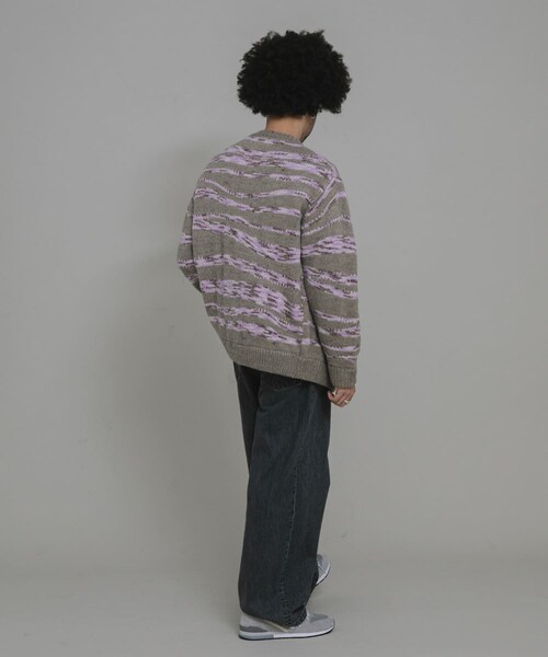 URBAN RESEARCH Sonny Label（アーバンリサーチサニーレーベル）の「ウール混スペースダイニットカーディガン（カーディガン/ボレロ・メンズ・ブラック/ネイビー/ベージュ・M/L）」の19枚目の写真