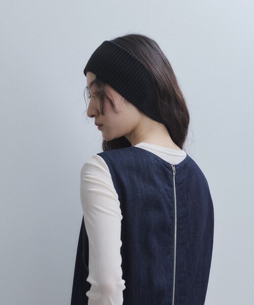 ADAM ET ROPE'（アダムエロペ）の「【WEB限定】ボリュームニットターバン（ヘアバンド・レディース・ブラック/チャコール/カーキ系/パープル・F）」の11枚目の写真