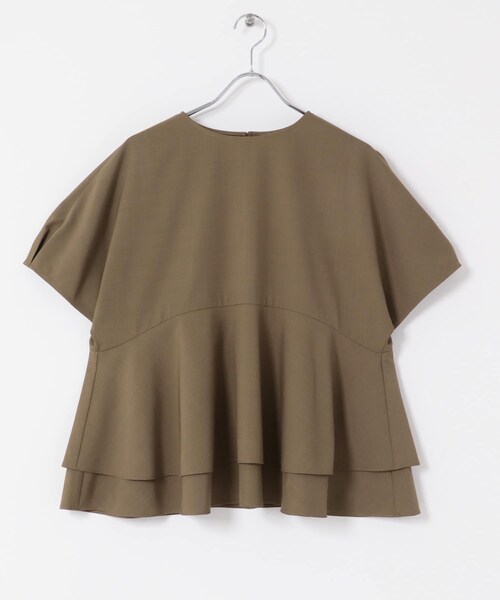 URBAN RESEARCH DOORS(アーバンリサーチドアーズ)の「ペプラムティアードブラウス(シャツ/ブラウス・レディース・INK BLACK/BROWN/BLUE・Free)」の21枚目の写真