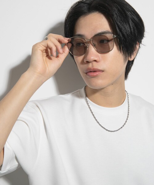 SENSE OF PLACE by URBAN RESEARCH（センスオブプレイスバイアーバンリサーチ）の「メタルフレームサングラス（メガネ・メンズ・SILVER/SLV MATT・one）」の17枚目の写真