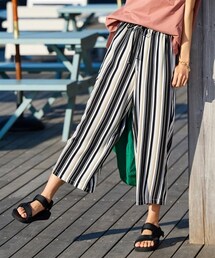 nissen | 大きいサイズレーヨン１００％うすカル柔らかクロップド丈パンツ（ゆったりヒップ）(パンツ)