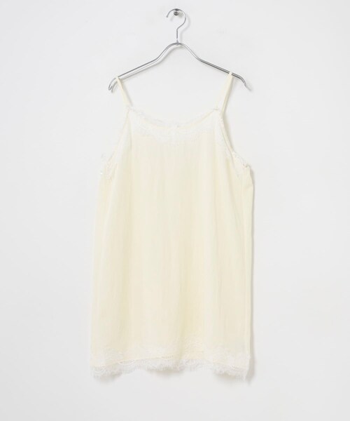 ITEMS URBANRESEARCH（アイテムズ アーバンリサーチ）の「レースキャミチュニック（チュニック・レディース・DOT/BLK/BRN/OFF・Free）」の10枚目の写真