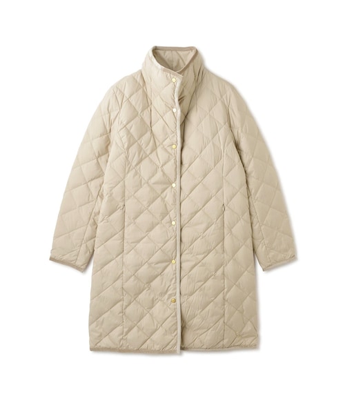 ROPE'(ロペ)の「【TAION×LIMONTA×ROPE'トリプルコラボ】スタンドカラーロングダウンコート(ダウンジャケット/コート・レディース・ベージュ/ネイビー・36/38)」の1枚目の写真