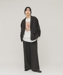 KBF | フリルスリーブテーラードジャケット(その他アウター)