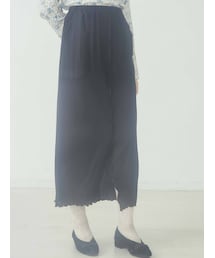 merry jenny | mellowサテンコンビリブロングスカート(スカート)
