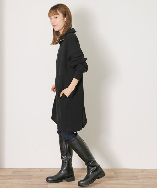 URBAN RESEARCH Sonny Label（アーバンリサーチサニーレーベル）の「ハーフジップスウェットチュニック（チュニック・レディース・オレンジ/グレー/ブラック・FREE）」の11枚目の写真