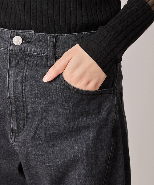 NERGY（ナージー）の「【シアバター配合】カーブワイドパンツ（デニムパンツ・レディース・ブラック・M/S）」の16枚目の写真