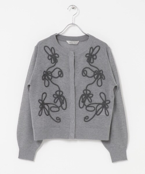 URBAN RESEARCH ROSSO（アーバンリサーチロッソ）の「Torrazzo Donna　CORD LACE SHEER CARDIGAN（カーディガン/ボレロ・レディース・WHITE/BLACK/GRAY・Free）」の13枚目の写真
