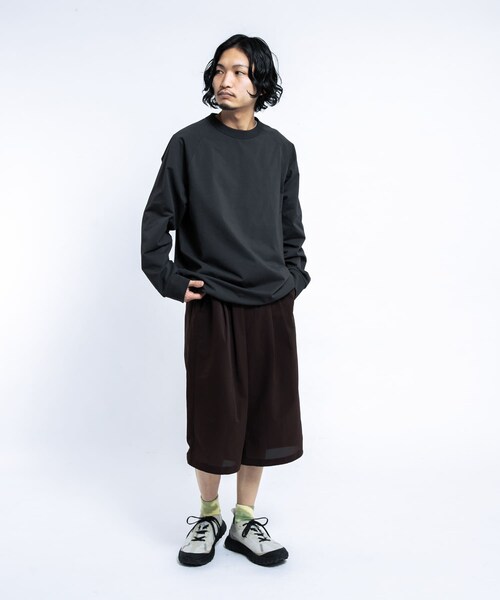 EKAL（エカル）の「DRY OUT BALLOON FIT LONG-SLEEVE T-shirts（Tシャツ/カットソー・メンズ・ホワイト/ネイビー/チャコール・M/L）」の19枚目の写真