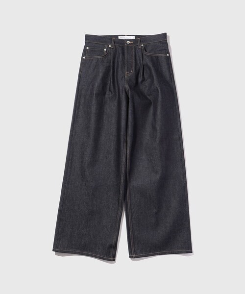 ADAM ET ROPE'(アダムエロペ)の「【DAIRIKU/ダイリク】Wide Rigid Denim Pants(デニムパンツ・メンズ・ネイビー・L/M/S)」の2枚目の写真