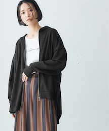 Soiunique | UVカット・接触冷感バックタック指穴付パーカー ［Soiunique］(パーカー)