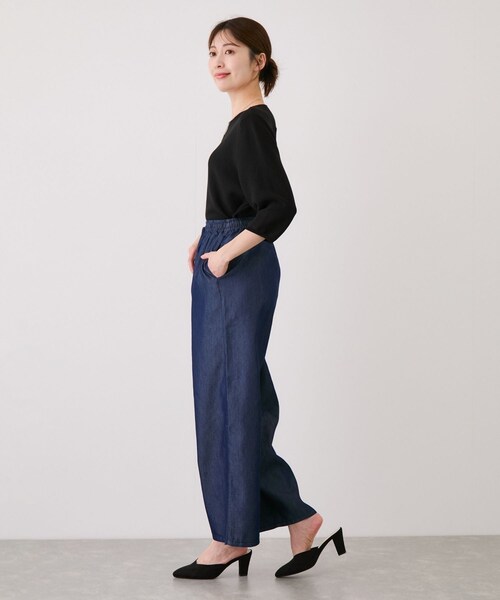 Jayro(ジャイロ)の「デニムワイドパンツ(デニムパンツ・レディース・ブラック/ネイビー/サックス・F)」の20枚目の写真
