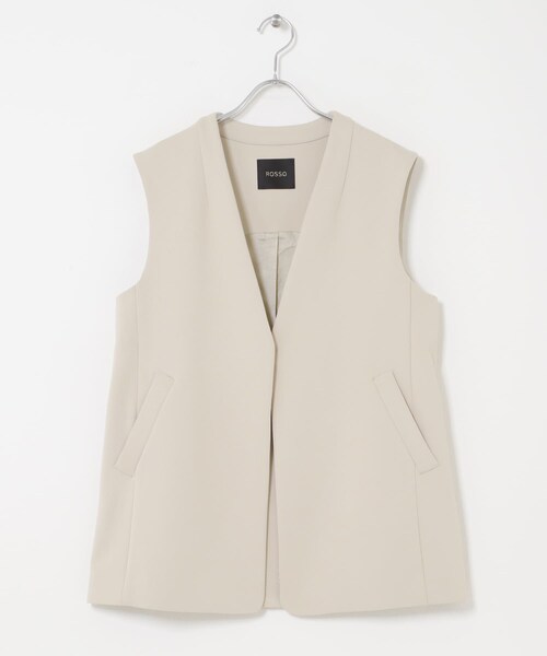 URBAN RESEARCH ROSSO（アーバンリサーチロッソ）の「ストレッチツイルジレ（ベスト・レディース・L.BEIGE/BLACK・Free）」の22枚目の写真