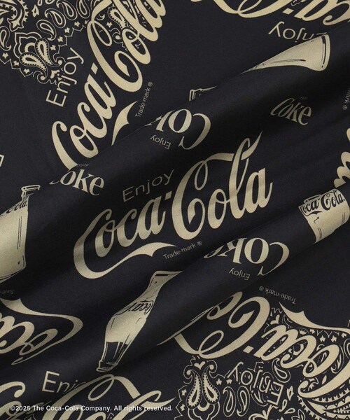 ADAM ET ROPE'（アダムエロペ）の「Coca-Cola スカーフ（バンダナ/スカーフ・レディース・ブラック/ベージュ・F）」の13枚目の写真