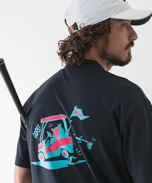 URBAN RESEARCH Sonny Label（アーバンリサーチサニーレーベル）の「OOPS×RYUAMBE　コラボモックネックTシャツ（Tシャツ/カットソー・メンズ・OFF/GREEN/DARK NAVY・M/L/XL）」の3枚目の写真