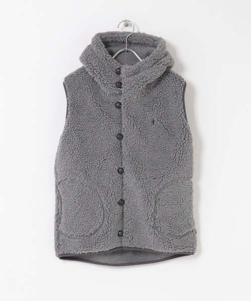 URBAN RESEARCH DOORS（アーバンリサーチドアーズ）の「GYMPHLEX　BOA HOODED VEST（ベスト・レディース・OYSTER/TAUPE/DK.GREY/NAVY/DK.BEIGE・14）」の9枚目の写真