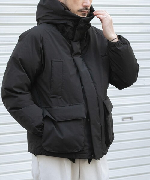 ITEMS URBANRESEARCH（アイテムズ アーバンリサーチ）の「THERMOLITEデタッチャブルフードジャケット（その他アウター・メンズ・L.KHK/NVY/BLK・M/L）」の13枚目の写真