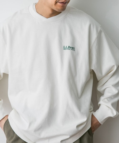 URBAN RESEARCH DOORS(アーバンリサーチドアーズ)の「L.L.Bean Union Long-Sleeve T-Shirts(Tシャツ/カットソー・メンズ・yellow/white/birch/green/fade navy・M/L/XL)」の1枚目の写真