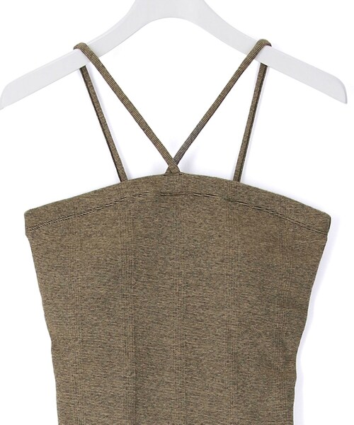 ADAM ET ROPE'（アダムエロペ）の「【Miller for ADAM ET ROPE'】Cup付 Camisole（キャミソール・レディース・ブラック/ベージュ/パープル系・F）」の12枚目の写真