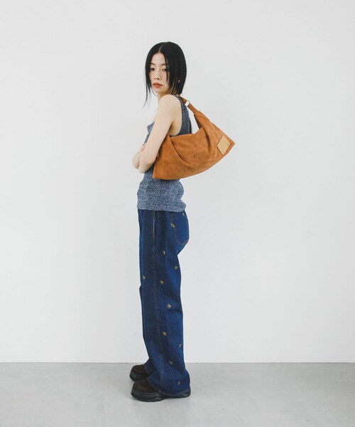 KBF（ケイビーエフ）の「2WAYハンドルデザインBAG（ハンドバッグ・レディース・BROWN/BLUE・one）」の5枚目の写真