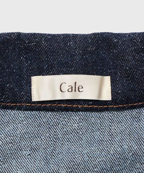 ADAM ET ROPE'(アダムエロペ)の「【Cale/カル】cotton silk denim Trucker(デニムジャケット・メンズ・ネイビー・2/3)」の12枚目の写真