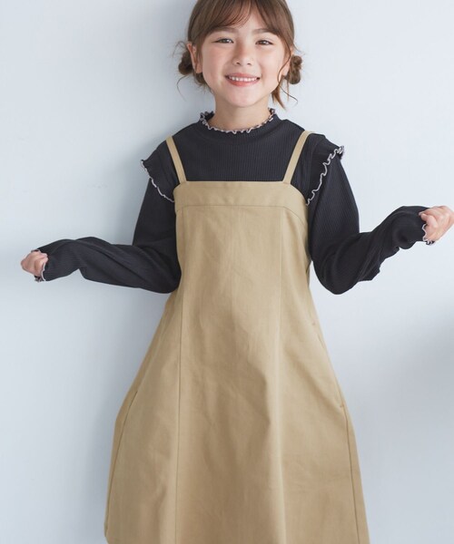 ROPE' PICNIC(ロペピクニック)の「【KIDS/キッズ】マーメイドキャミワンピース(ワンピース・キッズ・ブラック/ベージュ・L/M/S)」の17枚目の写真