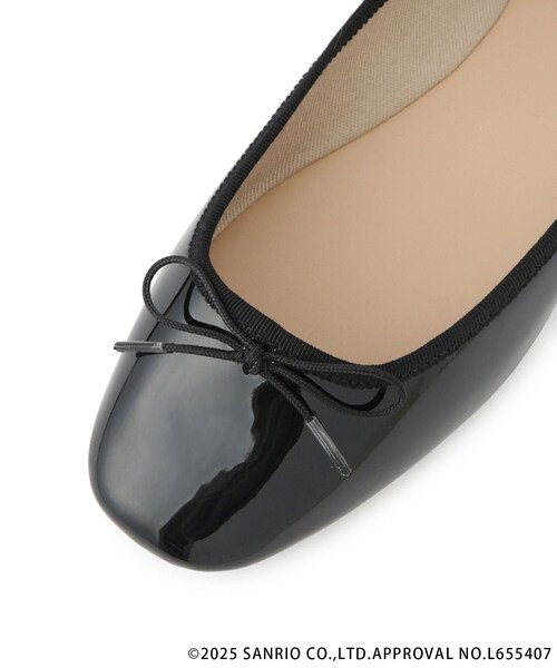 ROPE' PICNIC（ロペピクニック）の「【ROPE' PICNIC×Sanrio characters】軽くてやわらかいバレエシューズ（バレエシューズ・レディース・ブラック/シルバー系・L/M/S）」の22枚目の写真