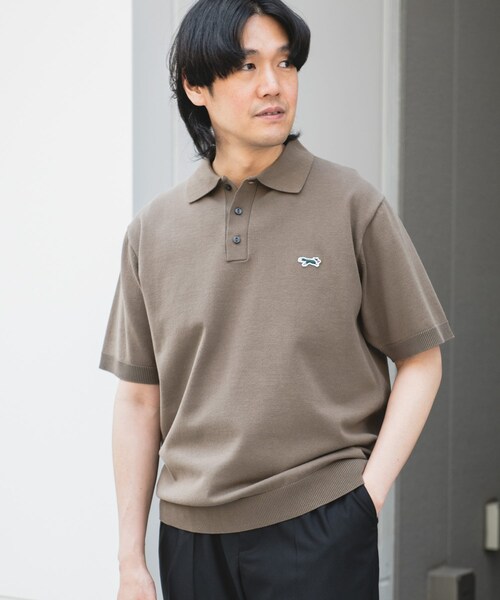 URBAN RESEARCH DOORS（アーバンリサーチドアーズ）の「『XLサイズ/WEB限定』『別注』PENNEYS×DOORS　THE FOX ハイゲージ ニットポロ（ポロシャツ・メンズ・BROWN/GRAY/NAVY・M/L/XL）」の18枚目の写真