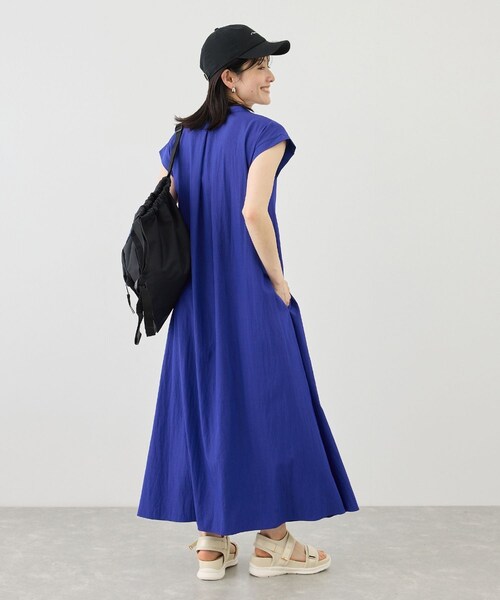 ROPE' PICNIC(ロペピクニック)の「リラックスワンピース(ワンピース・レディース・ブラック/ダークブラウン/ブルー/ワイン・F)」の22枚目の写真