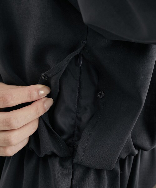 ROPE'（ロペ）の「【限定店舗・J'aDoRe限定】エレガンスウールボイルワンピース（ワンピース・レディース・ネイビー・38/36）」の19枚目の写真