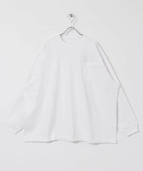 URBAN RESEARCH（アーバンリサーチ）の「dDdDdDd　SUPER BIG FLAT LONG-SLEEVE T-SHIRTS（Tシャツ/カットソー・メンズ・WHITE/BLACK/NAVY/GRAY・S/M/L/XL/XXL）」の6枚目の写真