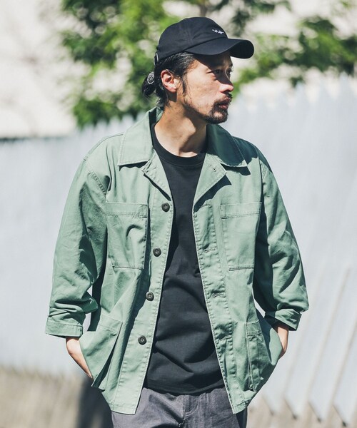URBAN RESEARCH Sonny Label（アーバンリサーチサニーレーベル）の「ツイルミリタリーシャツジャケット（ミリタリージャケット・メンズ・カモ柄/カーキ・M/L）」の15枚目の写真