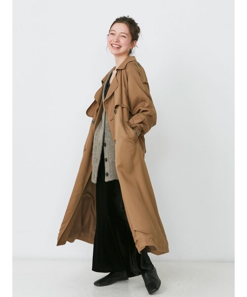 Ungrid（アングリッド）の「ルーズトレンチコート（トレンチコート・レディース・ベージュ/キャメル・S/M）」の17枚目の写真