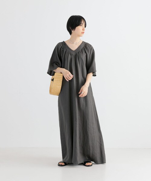 URBAN RESEARCH(アーバンリサーチ)の「ボルガバスケットトートバッグ(かごバッグ・レディース・BLACK/NATURAL・-)」の6枚目の写真