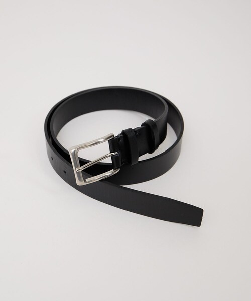 ADAM ET ROPE'（アダムエロペ）の「【W S（ドゥーブル）】レザースクエアバックルベルト（ベルト・レディース・ブラック/ベージュ系・F）」の10枚目の写真