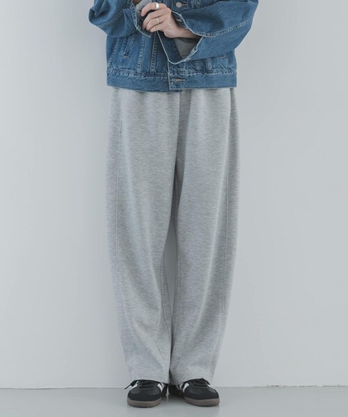 URBAN RESEARCH Sonny Label（アーバンリサーチサニーレーベル）の「メルティスウェットバレルパンツ（スウェットパンツ・レディース・グレー/ネイビー・Free）」の5枚目の写真