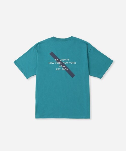 Saturdays NYC(サタデーズ ニューヨークシティ )の「Gotham Establish Slash SS T-Shirt(Tシャツ/カットソー・レディース・ブラック/ホワイト/グリーン・L/M/S/XL)」の14枚目の写真