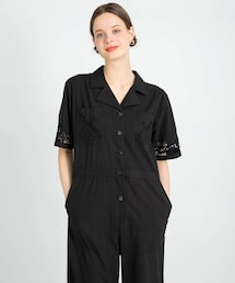 URBAN RESEARCH Sonny Label | エンブロイダリーコットンオールインワン(サロペット/オーバーオール)