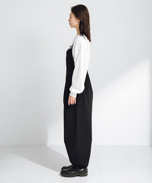 URBAN RESEARCH Sonny Label（アーバンリサーチサニーレーベル）の「コットンビスチェサロペット（サロペット/オーバーオール・レディース・ブラック/バター・FREE）」の13枚目の写真
