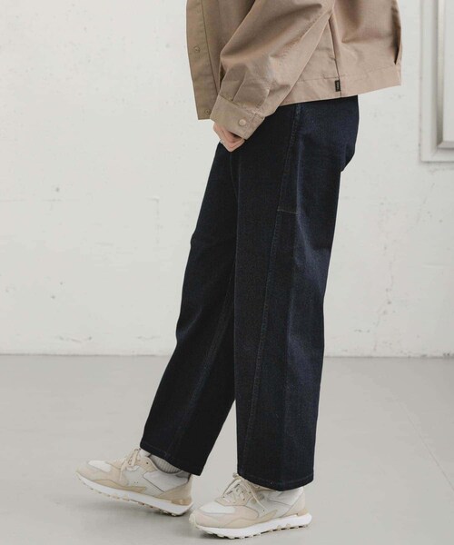 EKAL（エカル）の「『吸水速乾/イージーケア』coolmax カーブラインデニムパンツ（デニムパンツ・レディース・O.W/USED・S/M）」の4枚目の写真