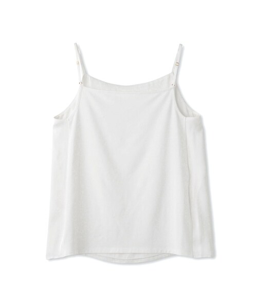 ROPE'（ロペ）の「サテンコンビジャージーキャミソール/イージーケア（キャミソール・レディース・ブラック/オフホワイト・F）」の4枚目の写真